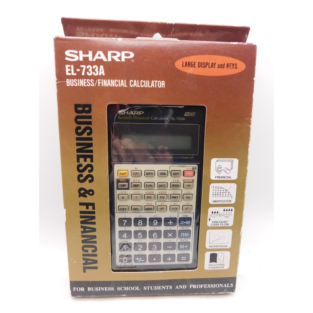 Sharp EL-733A Business Financial Calculator NIB